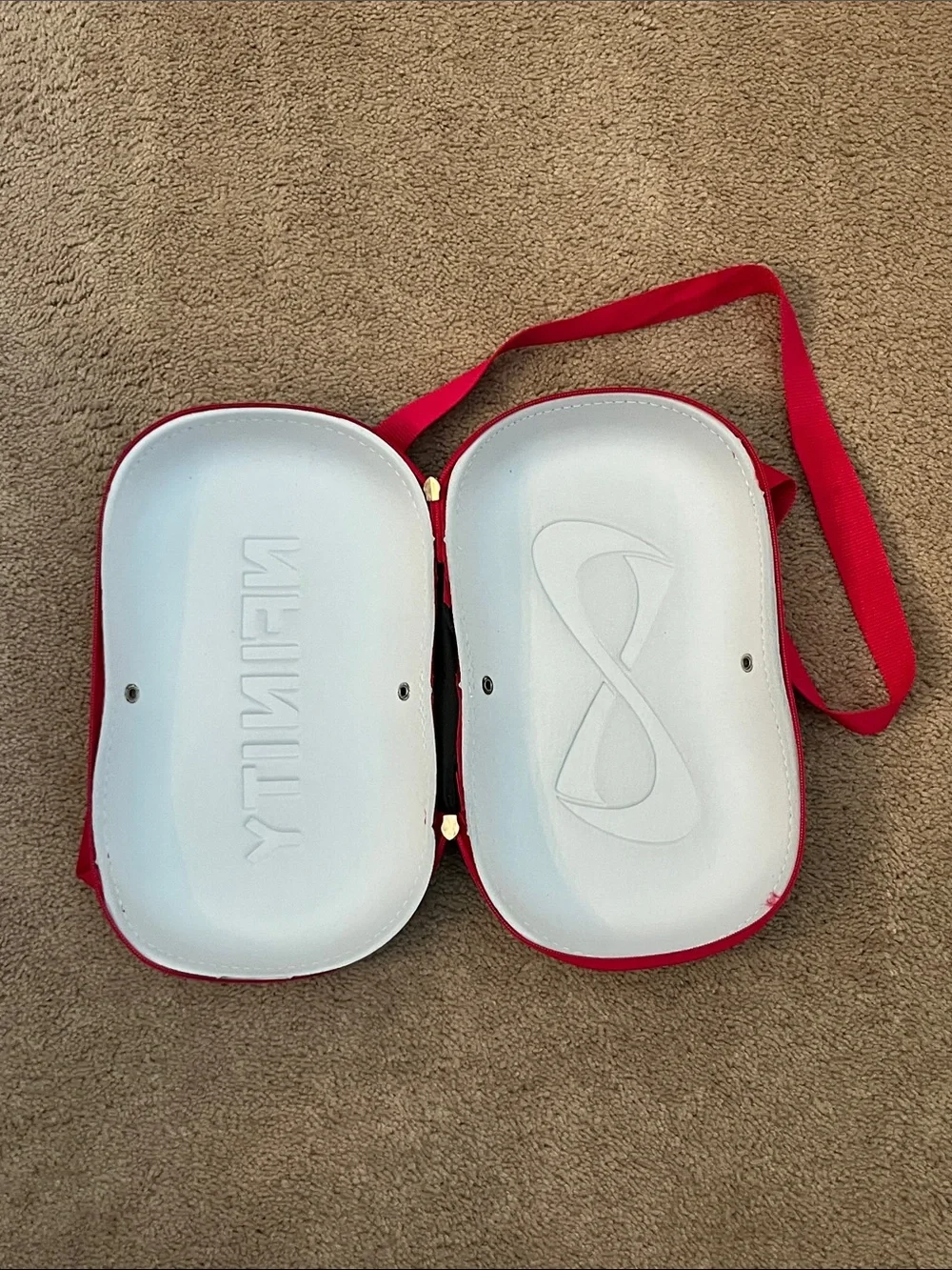 NEW NFINITY Black Hard Shell Crossbody Shoe Box